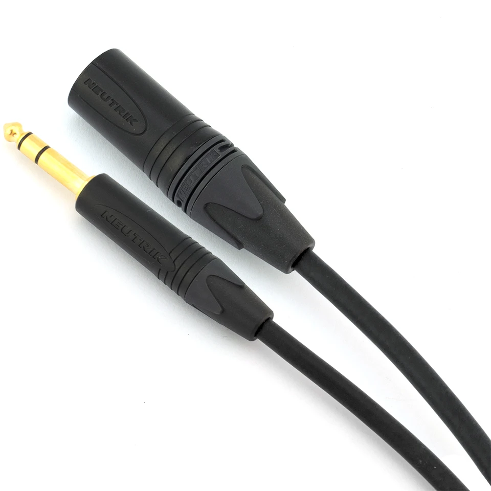 TRSXLRM  6.5mm to xlr male balanced cable monitor speaker cable using original canare l-4e6s hand-made neutrik gold-plated plug