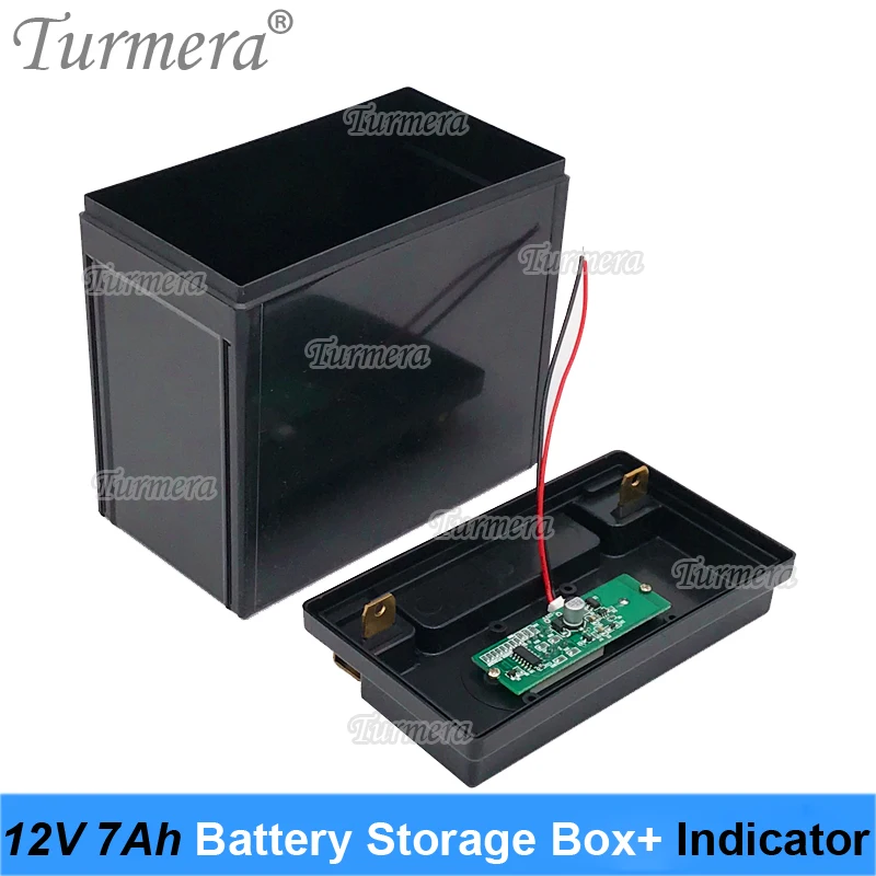 Turmera 12V 7Ah 9Ah 12Ah Pojemnik na baterie ze wskaźnikiem Zastosuj do akumulatora motocyklowego i zasilacza bezprzerwanego 24V A