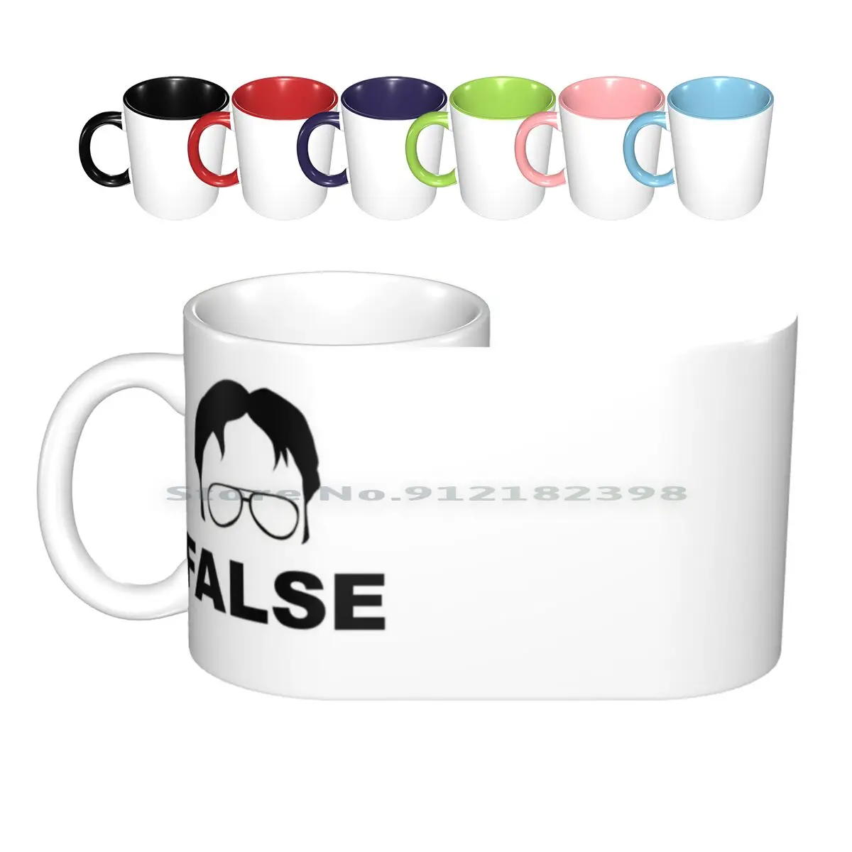 Dwight Schrute False Ceramic Mugs Coffee Cups Milk Tea Mug Dwight Schrute False False Dwight Schrute False Dwight Schrute The