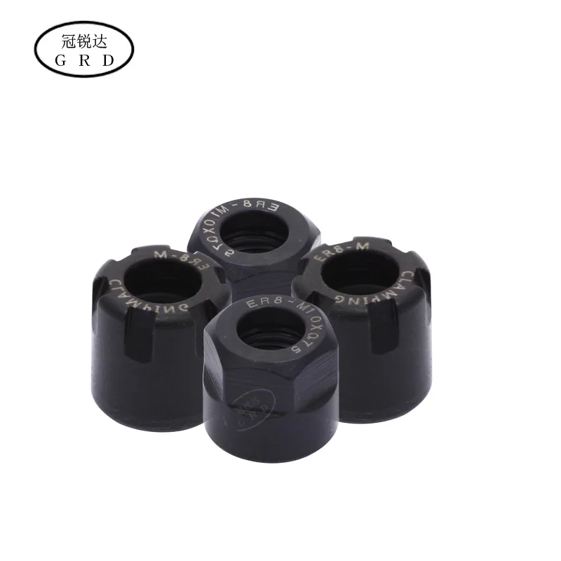 brand new er8 nut er8a er8m nut for cnc michine milling collet use Can cooperate er collet chuck and er series tool holder shank