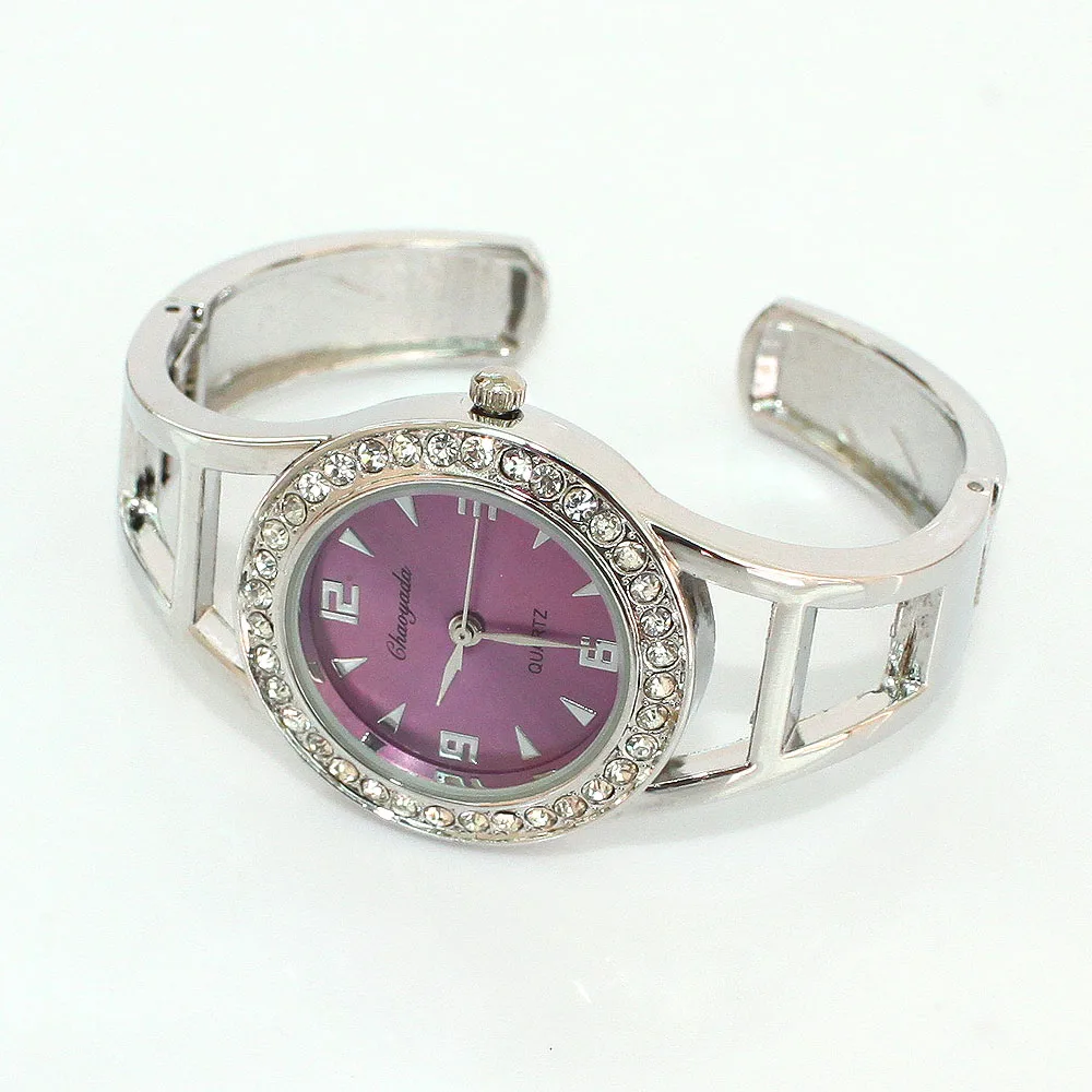 Bling Kristall Uhr Frauen Uhr Mode Frauen & #39s Armband Uhr Stahl Dame Quarz Armbanduhr Armbanduhr Relogio feminino D4