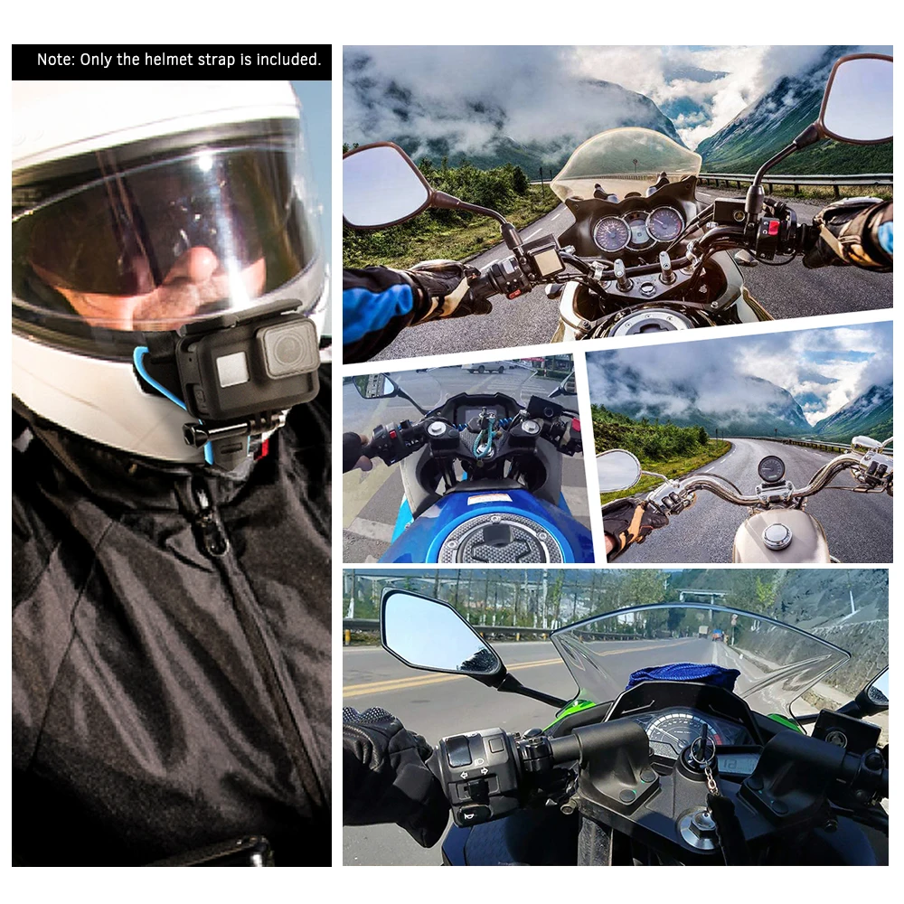 Motorrad Helm Telefon Ständer Halterung Für GoPro Hero 12 10 9 8 7 Action Sport Kamera Halter Motorrad Kamera zubehör – Detail 15
