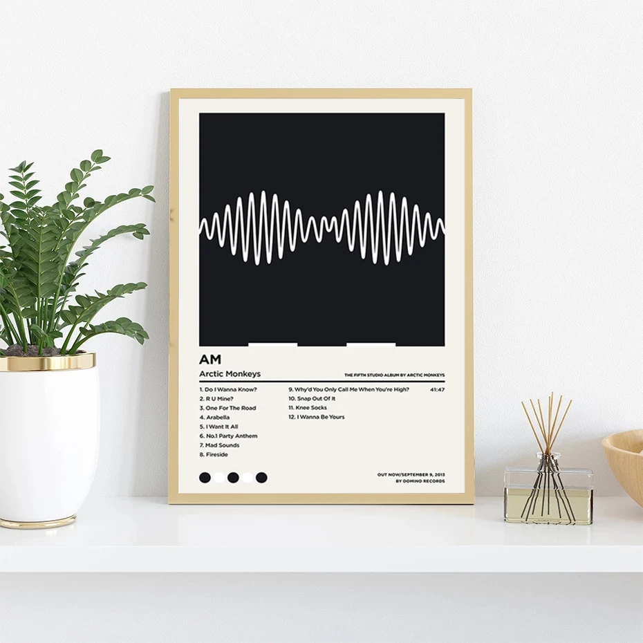 Vintage Y2K Arctic Monkeys Poster Music Album Star 2000s Pop Music Album Canvas Painting Wall Art Picture Home Decor Cuadros