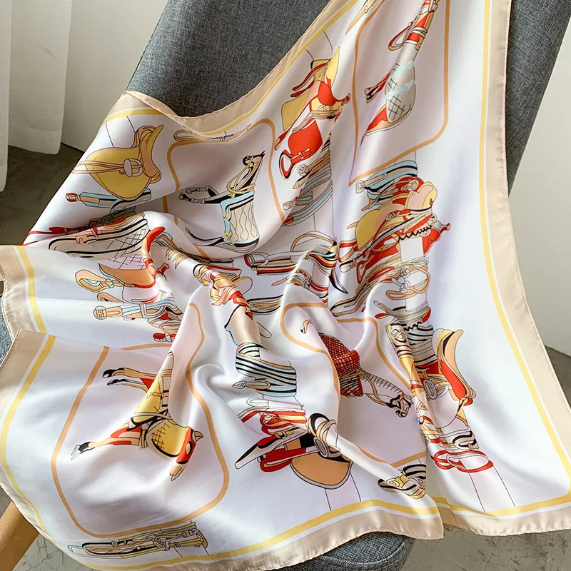 KOI LEAPING New fashion scarf for ladies horse printing scarf shawl decorative headscarf Variety professional shawl hot sale