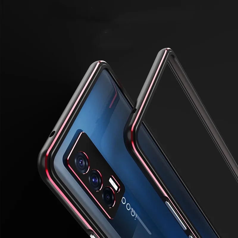 For Vivo iQOO Neo5 Aluminum metal bumper Frame Slim Cover case+carmera Protector SIMPLY Phone case