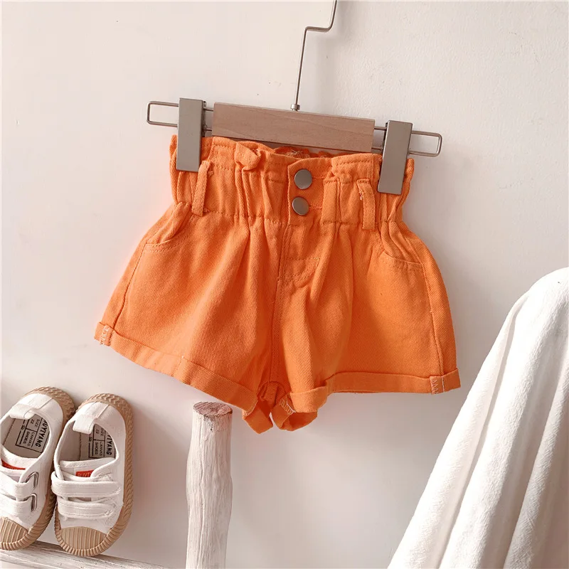 2024 Girl Summer  Kids Children Fashion Hot Jeans Denim Shorts Three Colors image 5