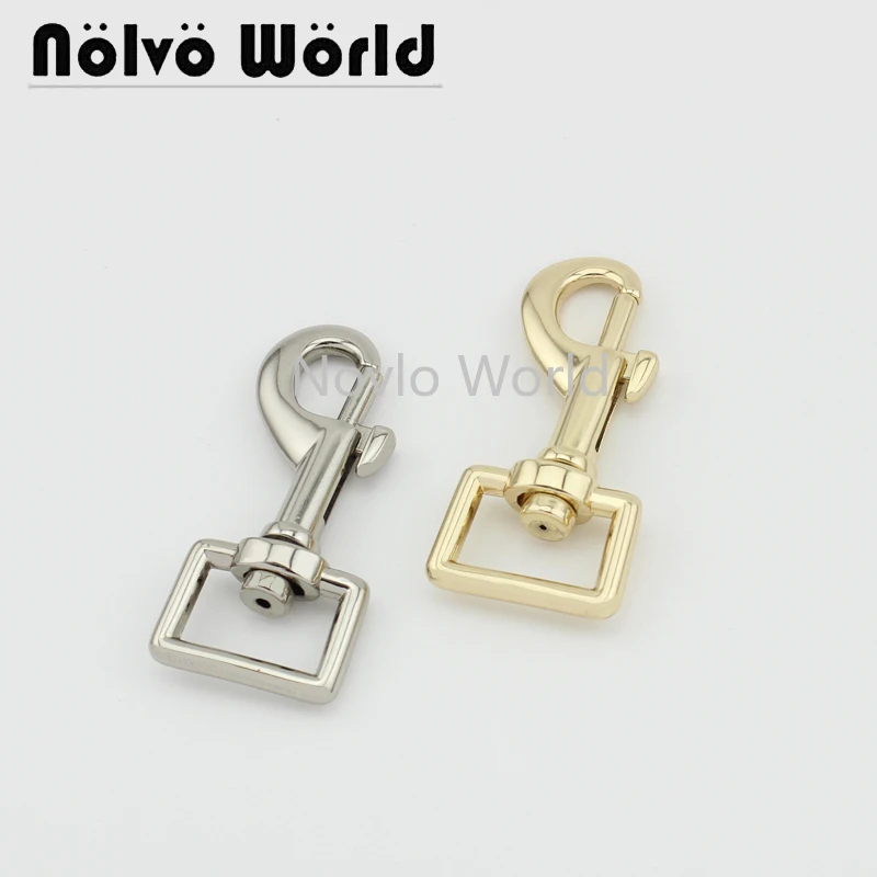 

Nolvo World 5-20-100pcs 4 colors 63*19mm 3/4" metal dog collar straps clasp lobster swivel snap hook buckle