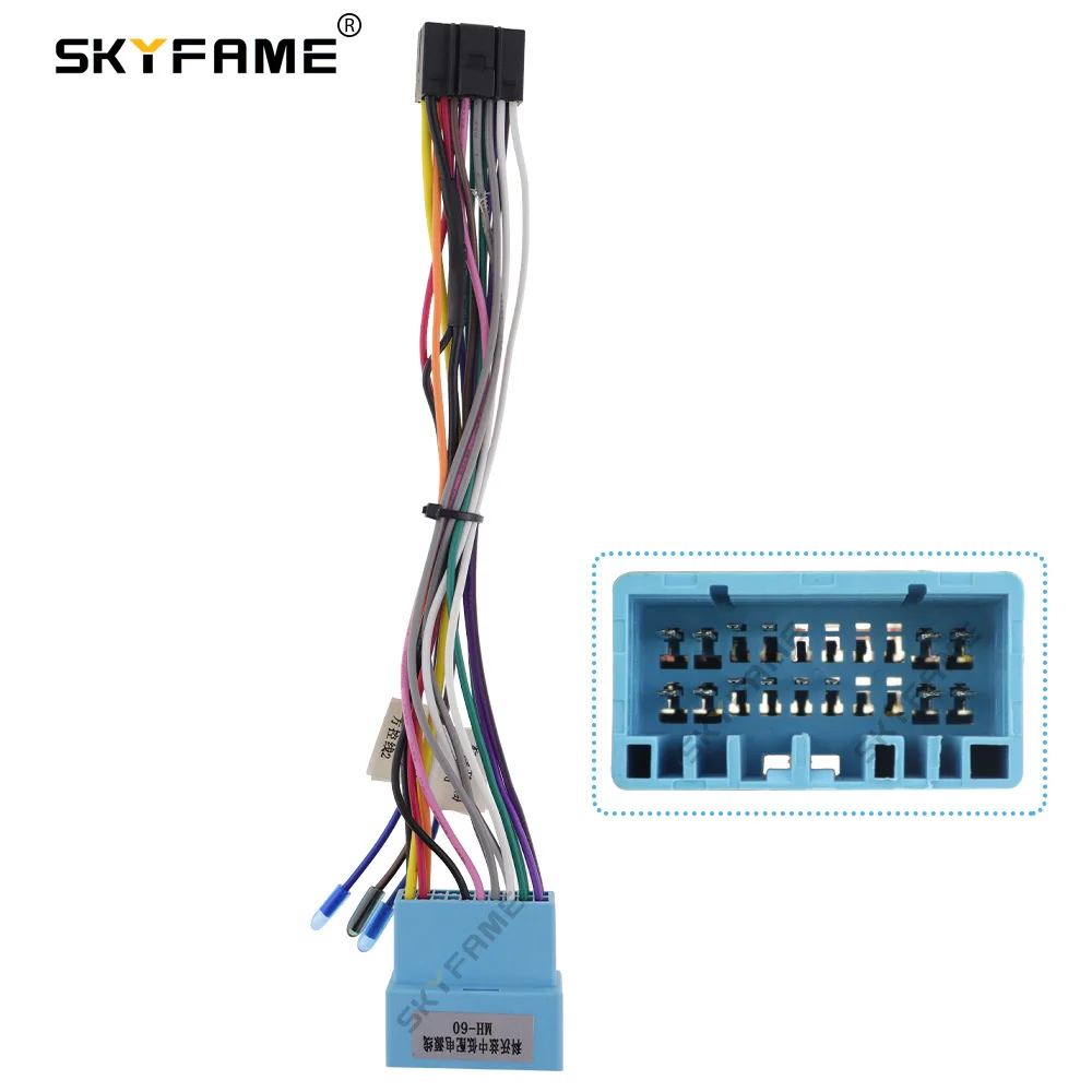 

SKYFAME 16Pin Car stereo Wire Harness For CHEVROLET CAVALIER Power cable