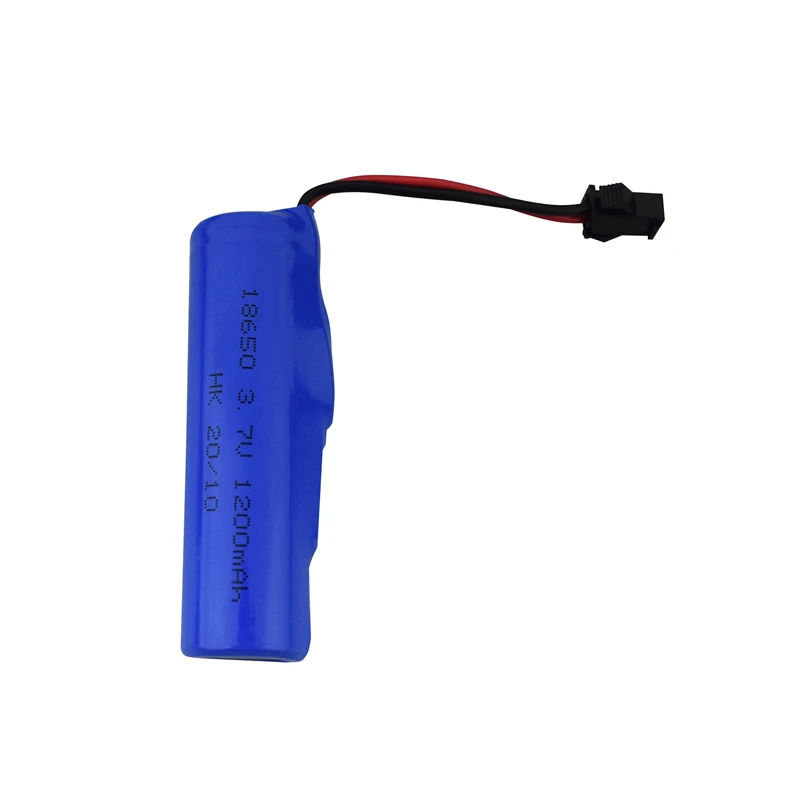 3.7V 1200mAh 18650 Lipo Battery+charger For DE45 RC Car 1:14 Off-Road Vehicle 4WD High-Speed Climbing Drift Racing Spare Battery