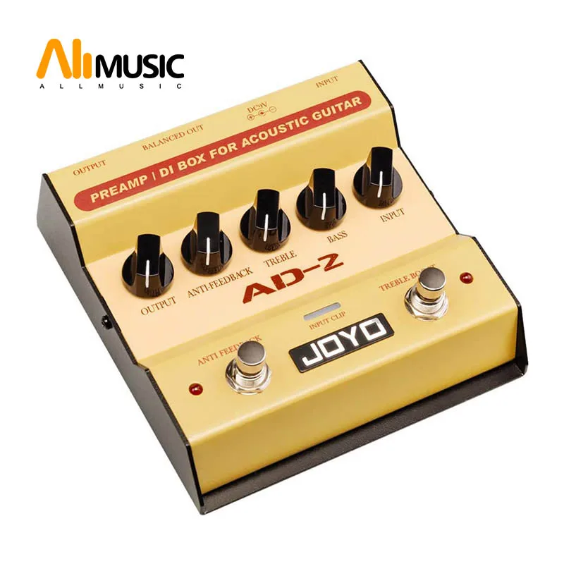 JOYO AD-2 Acoustic Guitar Preamp Pedal DI Box for Guitarists & Guitar Devotee