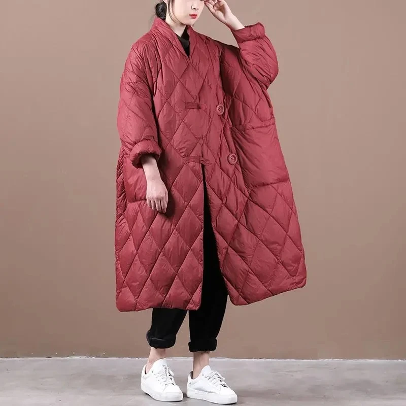 Casaco de inverno femme casual algodão acolchoado roupas jaqueta feminina acolchoado veludo grosso meados de comprimento outerwear feminino