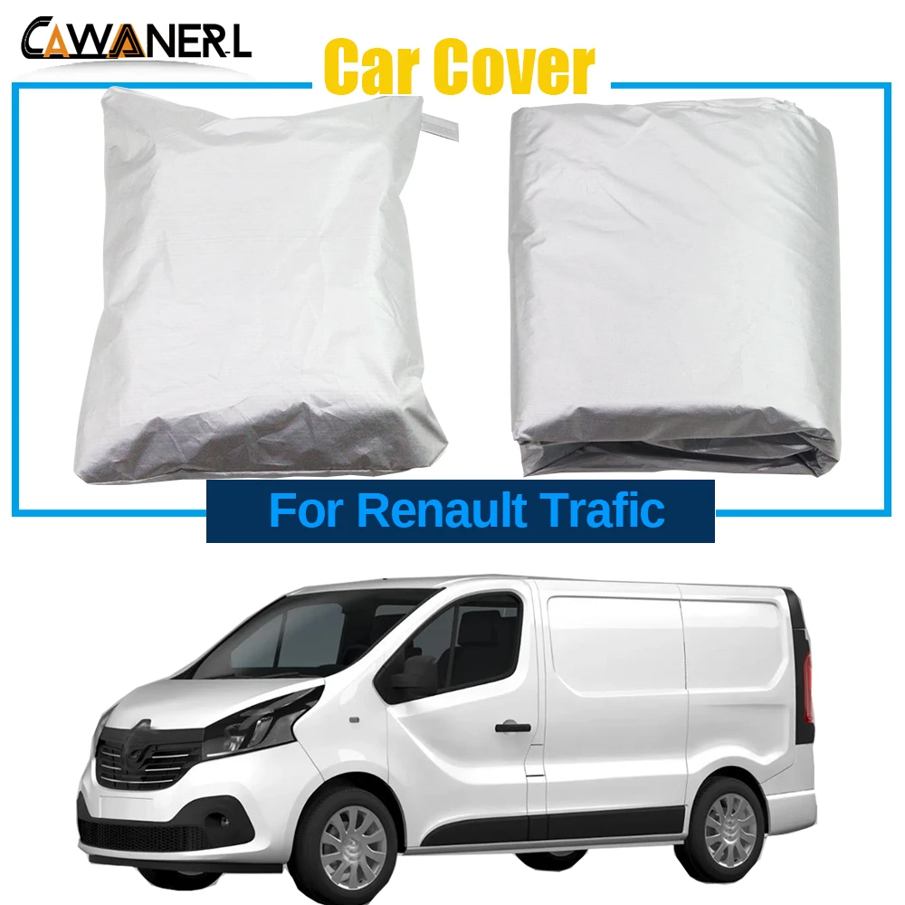 Full Car Cover For Renault Trafic 2001-2020 Outdoor Anti-UV Sun Rain Snow Dust Protection Windproof MPV Cover Sunshade