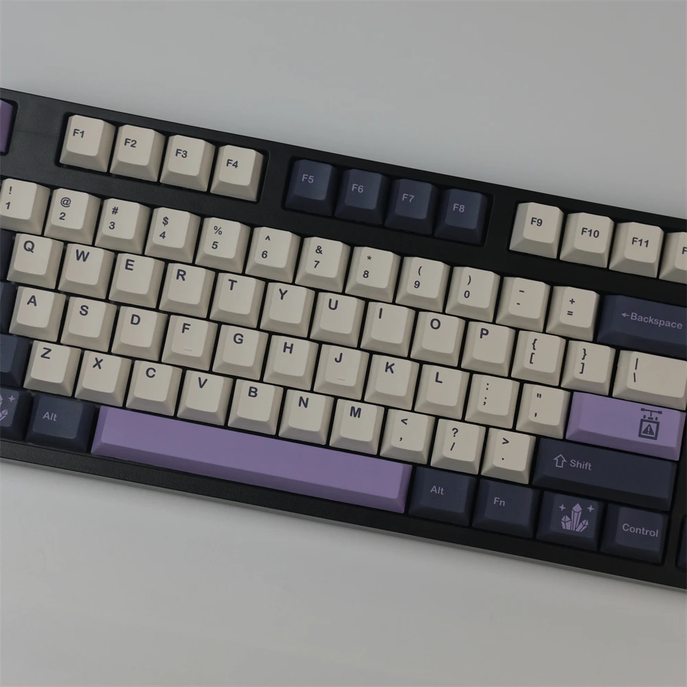 Imagem -03 - Gmk Ametista Teclas para Teclado Mecânico 140 Teclas Pbt Perfil Cereja Dye-sublimação Gk61 64 68 84 87 96 104 108