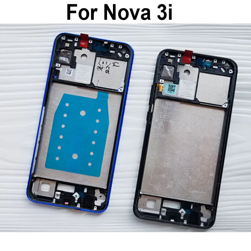 Originele Lcd Houder Scherm Front Frame Voor Huawei Nova 3i Behuizing Case Midden Frame Geen Power Volume Knoppen Nova3i Reparatie onderdelen