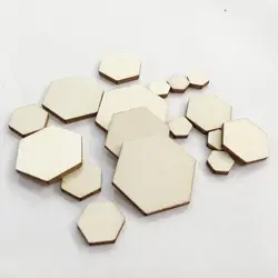 50 sztuk długość boku 25mm 20mm 15mm 10mm sześciokątne drewno szachy gra kawałki dla Neuroshima Hex gry planszowe DTY akcesoria