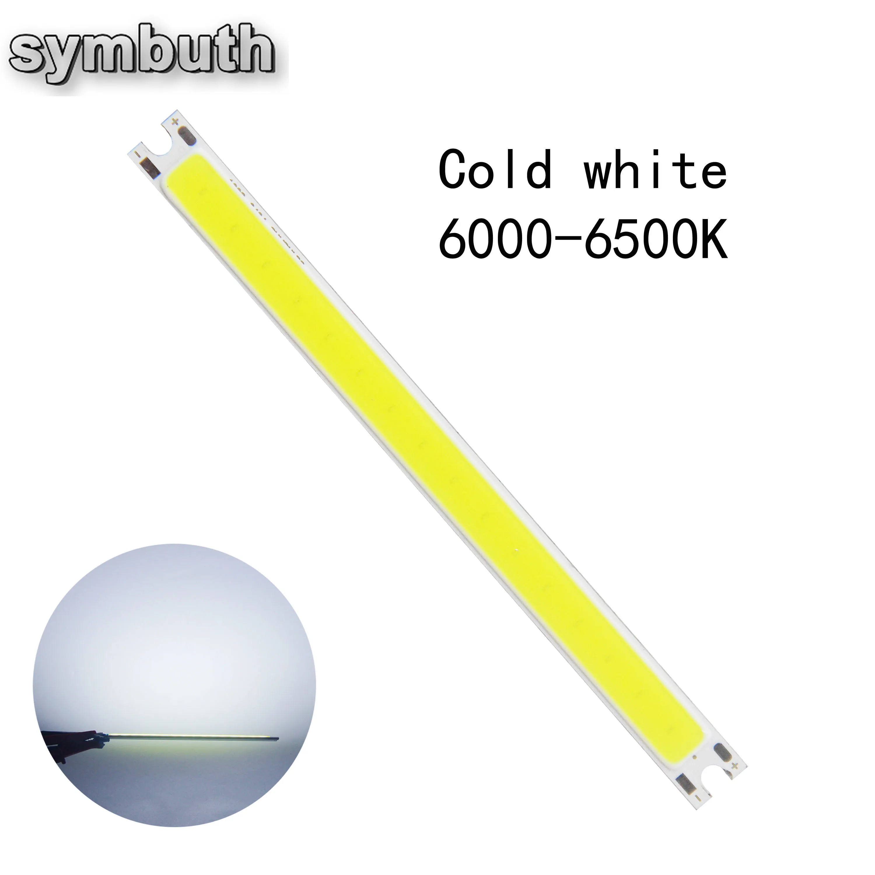 5W DC 12V LED COB Bulb Strip Light Source Warm Pure White DIY 10CM 500LM 100x8MM Lamp