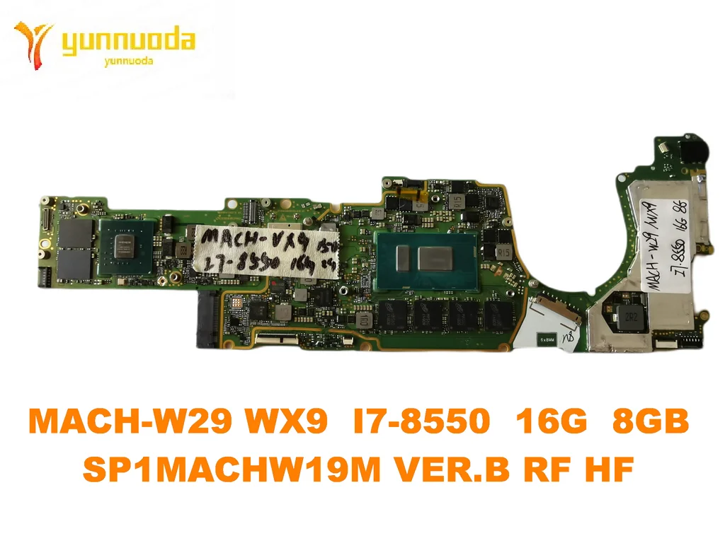SP1MACHW19M dla HUAWEI MACH-W29 WX9 płyta główna laptopa z procesorem I7-8550 8G 16G RAM MX150 2GB GPU testowane dobre