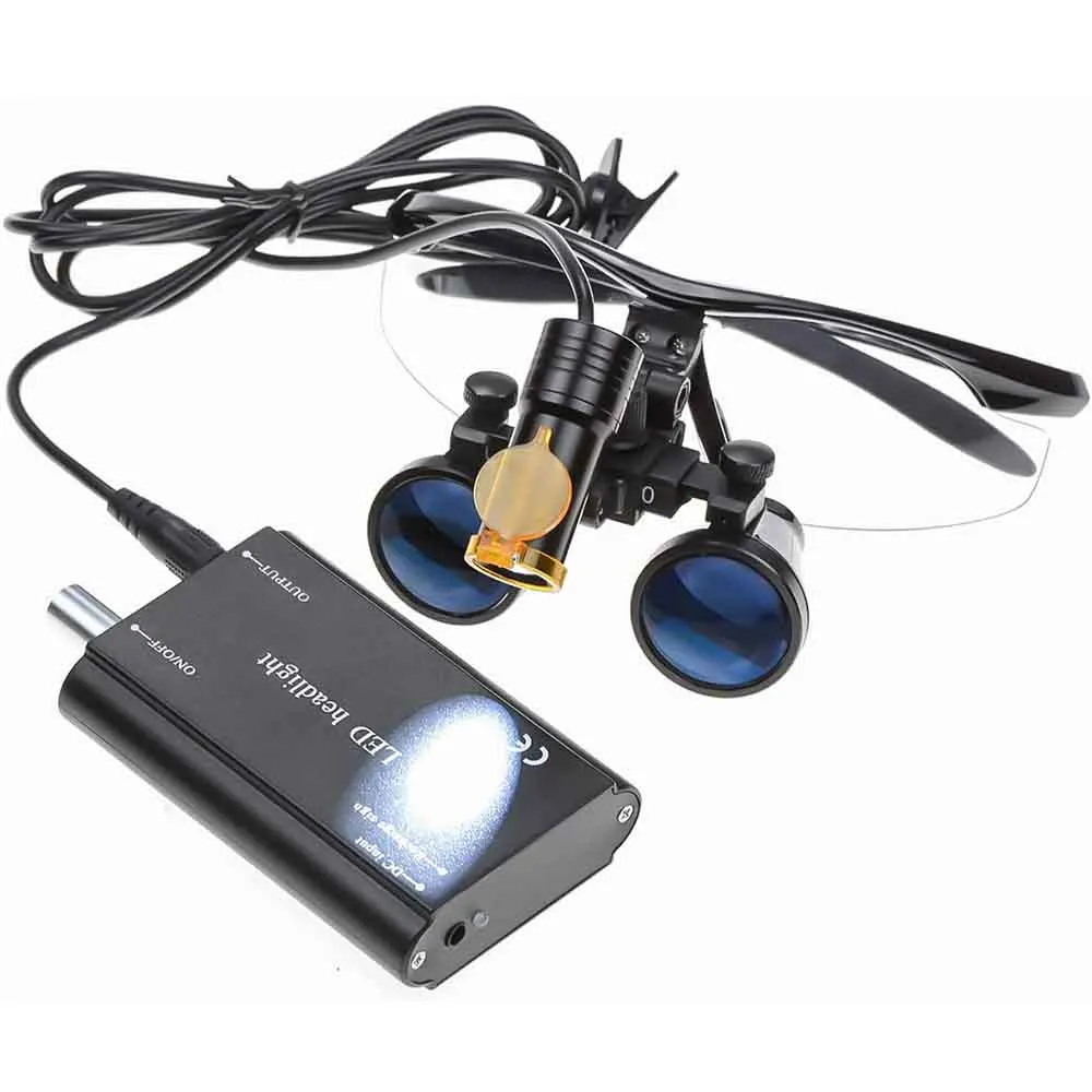 5W LED Light Dental Loupes Surgical Lamp 2.5X 3.5X Dental Binoculars Dental Magnifying Glass Surgical Headlight  Dental LED Lamp