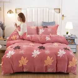 Winter Thickened Short Plush Duvet Cover, Double Coral Duvet Cover, King Size, Double and King-Size, Do not include Pillowcases