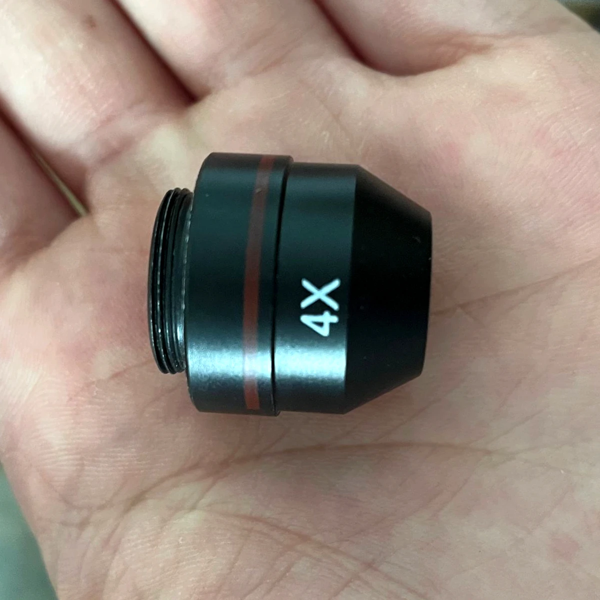Microscópio biológico de lente 4x 10x 40x, concha preta de 175mm para óculos de fundo