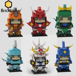 Bricklink Movie Anime Figures YoroiDen-Samurai Troopers Brickheadz Ronin Warriors Ryo Sanada Building Blocks Toys Children Gift