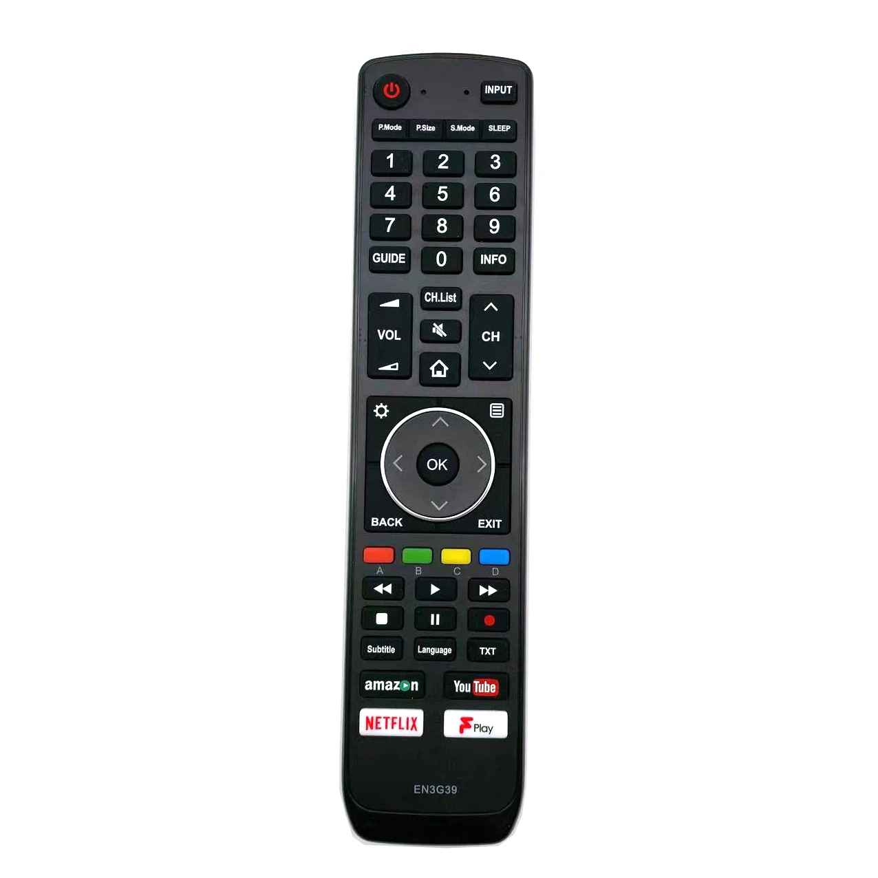 

EN3G39 Remote Control for Hisense TVH49N5500 H43A6200UK H50N5300 H55A6200 H65A6200 H49N5500UK H49N5700UK H50N5300UK H55N5700U