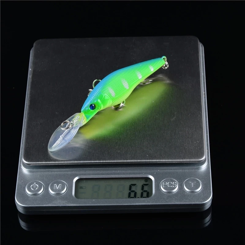 1PCS Minnow Fishing Lure 90mm 6.6g Floating Hard Bait Wobbler Jig Bait Crankbait Carp Striped Bass Pesca Fishing Tackle SwimBait