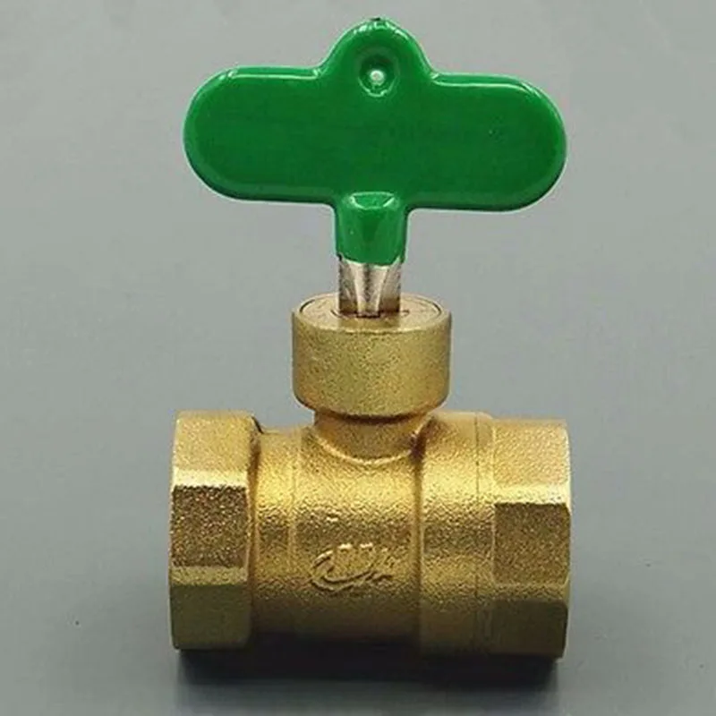 

Brass Ball Valve Locking with Key PN 1.6 Mpa 229 PSI for water gas oil Equal Female Thread 3/4" BSP