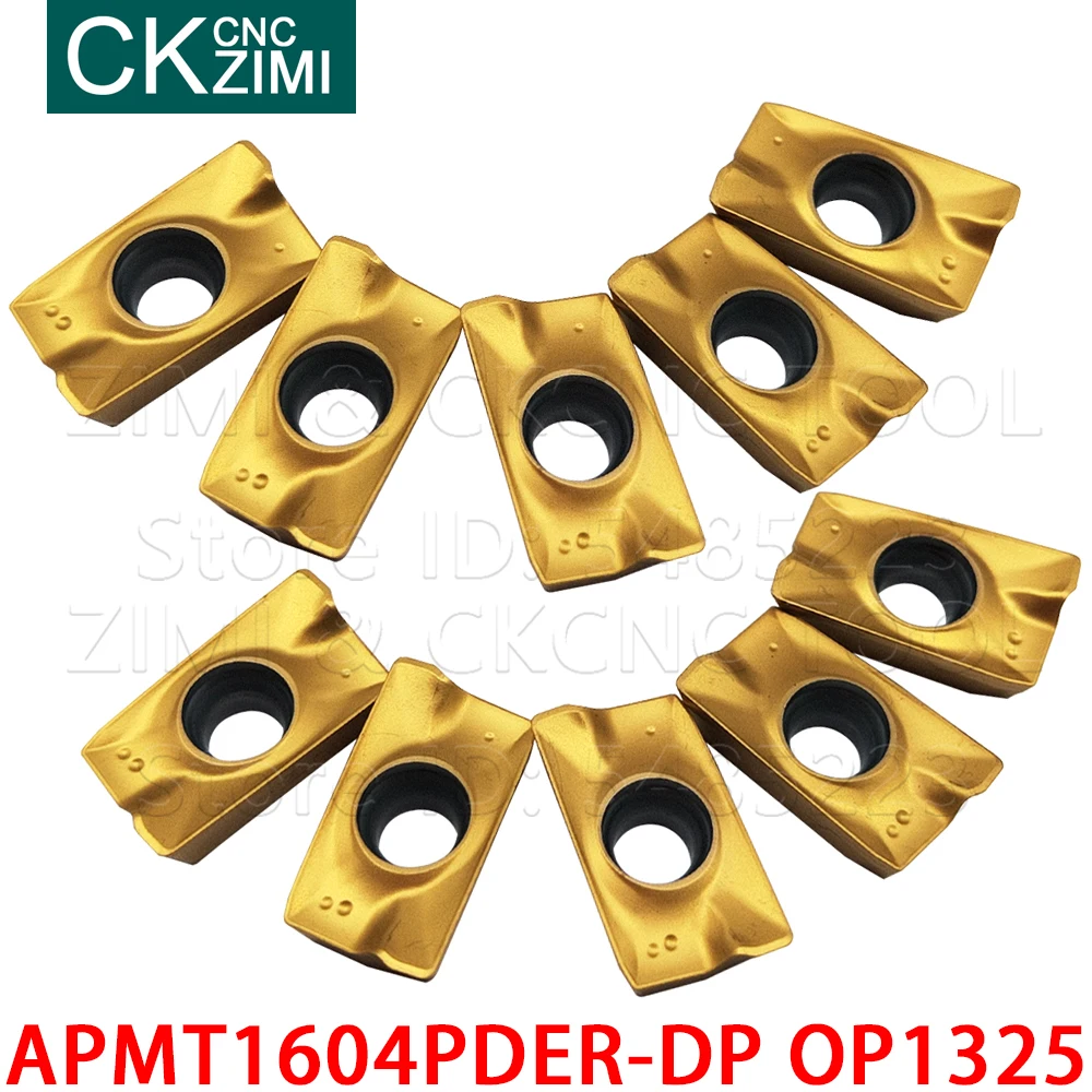 10PCS APMT1604PDER-DP OP1325 APMT 1604 PDER DP  Carbide Inserts milling Inserts Tools CNC Metal lathe indexable tools for steel