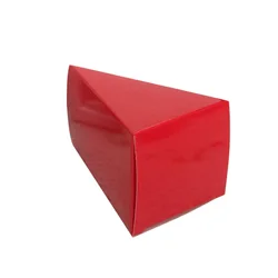 Scatola di caramelle a triangolo 10 pezzi adatta per feste di compleanno in stile europeo cartone rosso casa ornamento fai da te confezione regalo artigianale