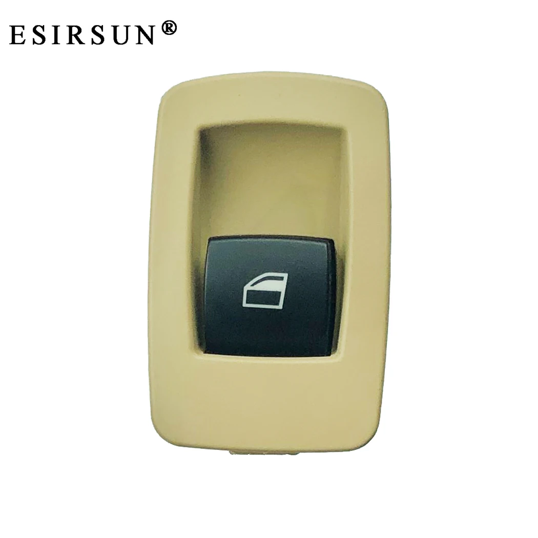 Esirsun Window Beige Single Lifter Switch Control Button Fit For BMW 328i 335i 335d M3 328xi 330i 330xi ,61316945876