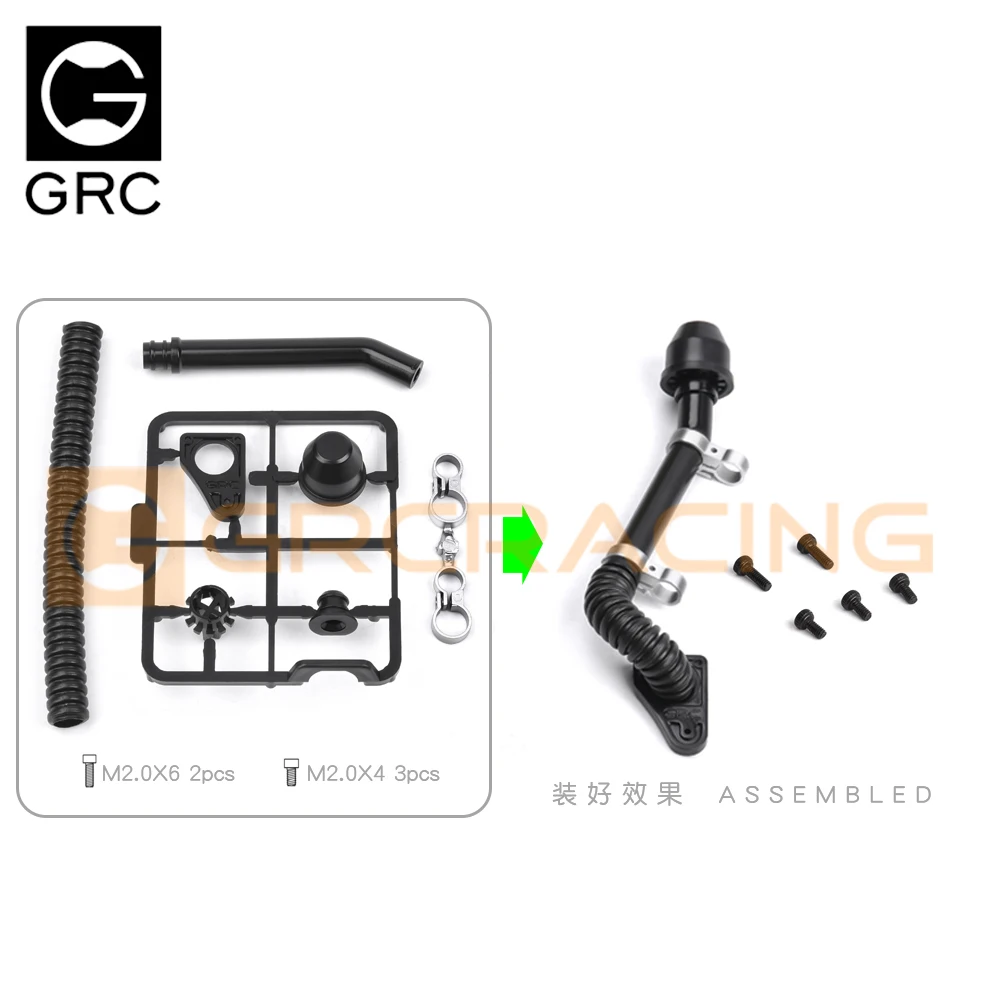 Klassischer Watschlauch, Simulation belüftetes Rohr schwimmendes Tauchrohr D110 D90 für 1/10 Traxxas Trx4 Defender Rc Autoteile
