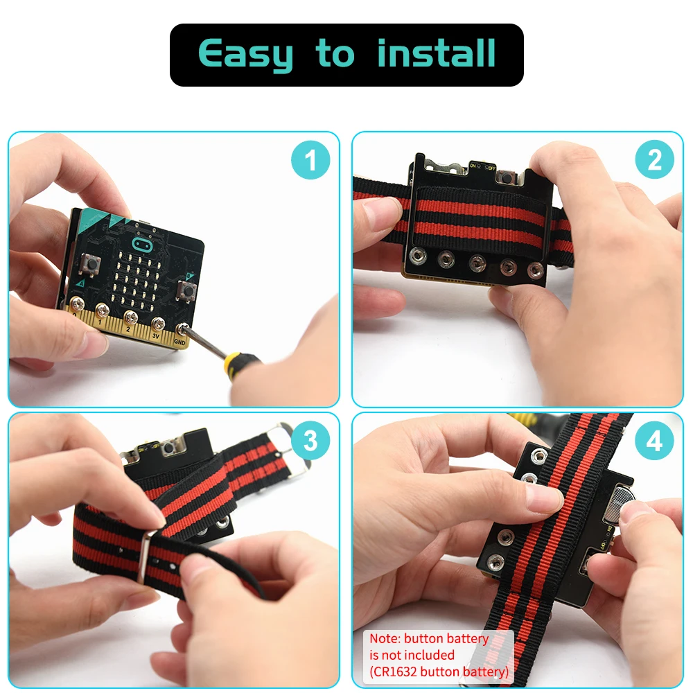 Keyestudio Micro:Bit Power Shield Module Without Battery for BBC Micro bit (NO Battery and NO Micro bit Board)