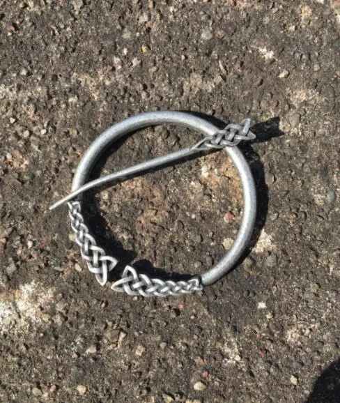 Celtic Viking Penannular metal brooch