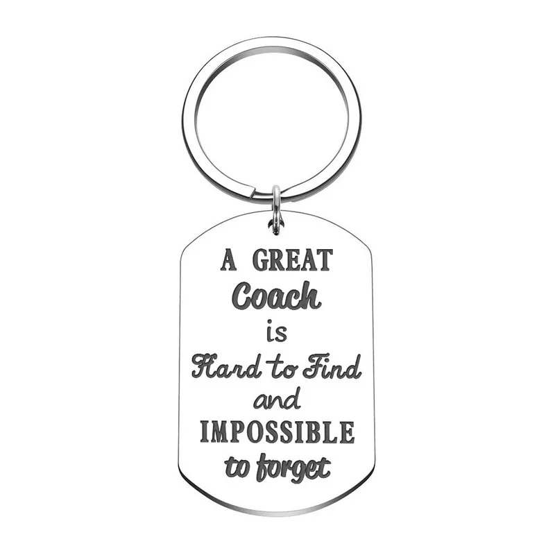 Fashion Keychain Sports Thank You Gifts for Men Woman Boys Girls Football Basketball Baseball Swimming Soccer Coaches Key Ring