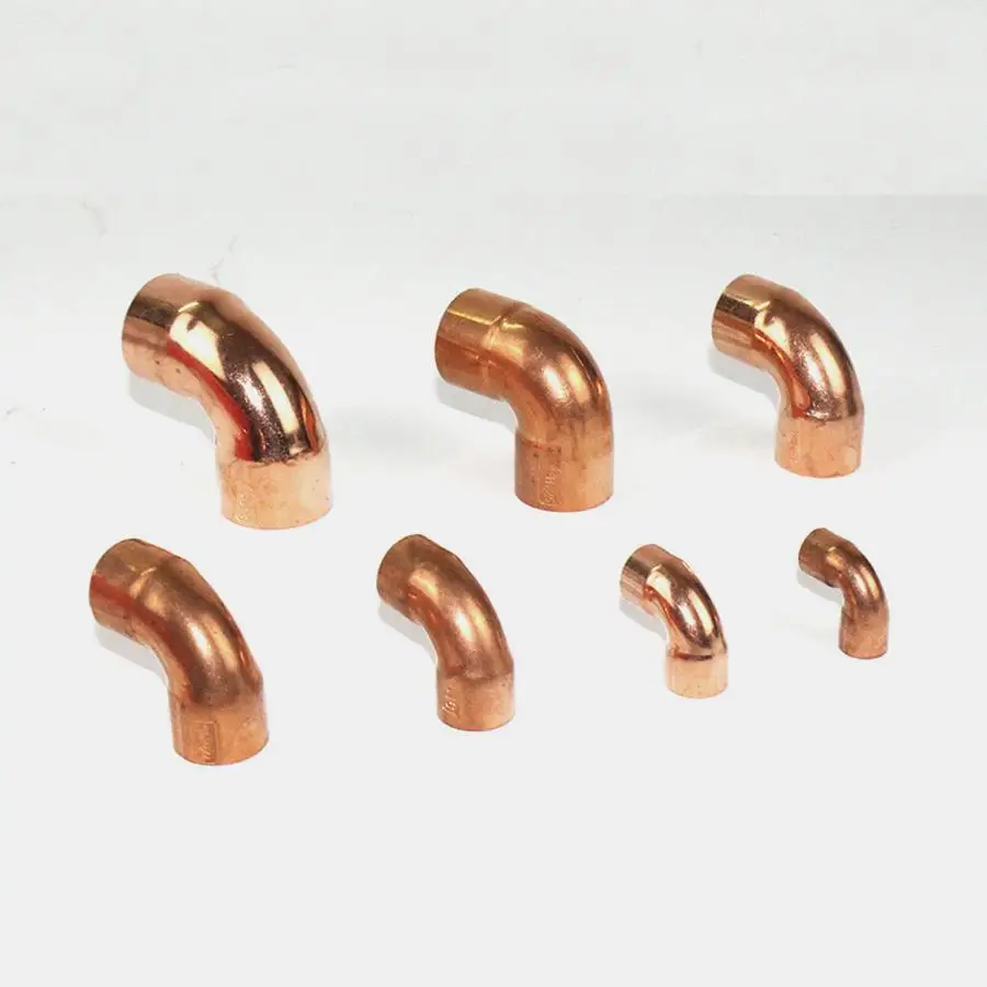 

38mm Inner Dia x1.2mm Thickness Scoket Weld Copper End Feed 90 Deg Elbow Coupler Plumbing Fitting Water Gas Oil