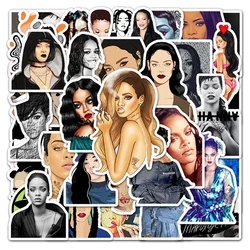 Sexy Rihanna Graffiti adesivo impermeável, mala, caderno, skate, geladeira, papelaria, armário de água, atacado, 10 pcs, 30 pcs, 50pcs