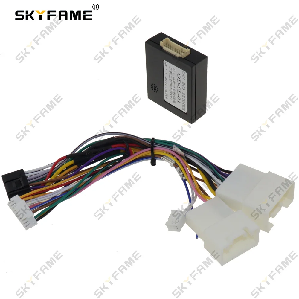 Oudi-carro fiação adaptador, canbus box decodificador, cabo de alimentação android, para Mitsubishi pajero v97 v73 v60 outlander od-sl-01
