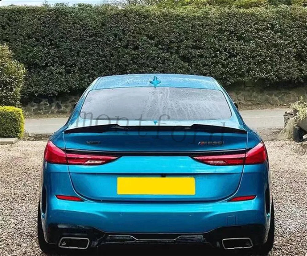 

Неокрашенный + глянцевый черный задний спойлер багажника в стиле M4 для BMW 2 серии, четырехдверные двери F44 2021, Gran Coupe, сухой ABS, багажник, хвостовое ветровое крыло