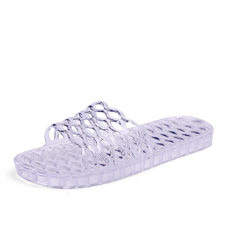Jelly Slippers Women Summer Sandals Candy Colors Transparent Casual Sandals Female Flat Beach Slides Slip On Shoes Zapatos Mujer