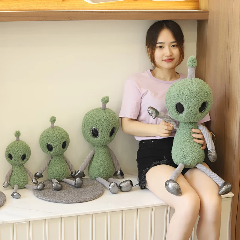 Cartoon Science Fiction Figure Alien Filled Plush Toy Soft Planet Creature ET Stuffed Doll Kids toy Home Decoration Gift