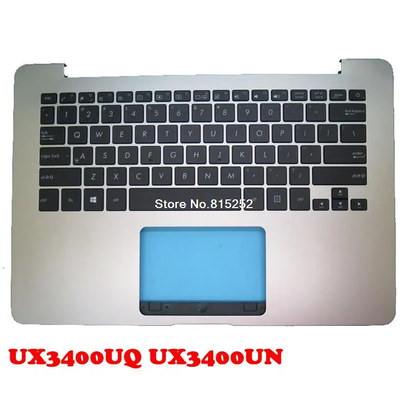 

Laptop Palmrest&Keyboard For ASUS UX3400UQ UX3400UN With Gold top case and brown & Backlit United States US keyboaed