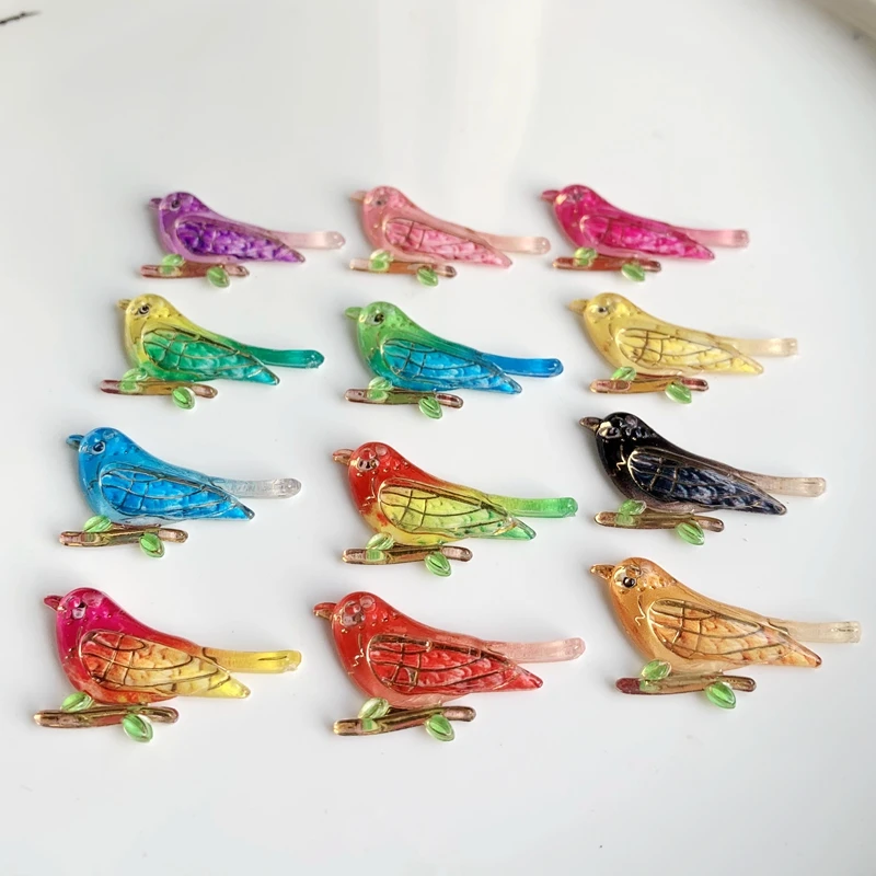 Lovely magpie crystal flat back single hole rhinestone jewelry DIY accessories 10pcs/lot of colors available