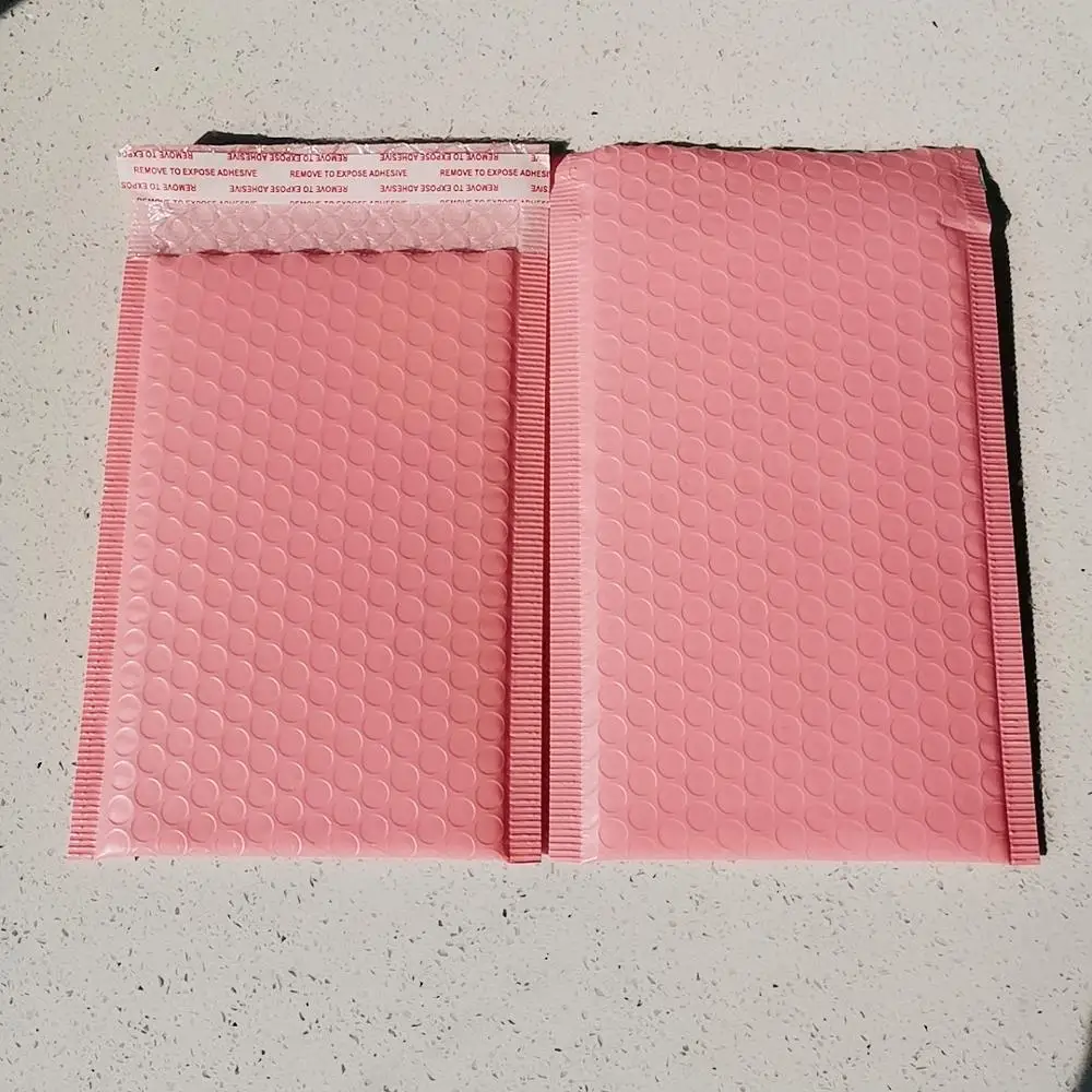 5pcs/Lot  Pink Mailer Gift Plastic Shockproof Packaging Bubble Envelope Bags Free Shipping