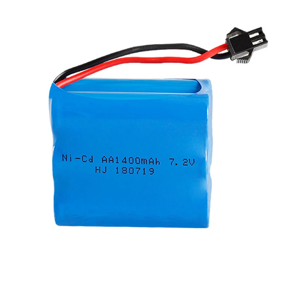 7.2V 1400mah NI-CD Battery with Charger For toys Cars Tanks Trains Robots Boats Guns AA 700mah 7.2 V RC Battery T Model