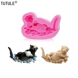 Water lazy silicone mold,Cake Animal Cooking Farm Chocolate Cookies mould polymer clay resin icing chocolate flesible mould