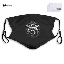 Fashion Vintage Tattoo Messing-Knuckle Slechte Jongen Speciale Editie Rockabilly Biker Gezichtsmasker Filter Pocket Doek Herbruikbare Wasbare