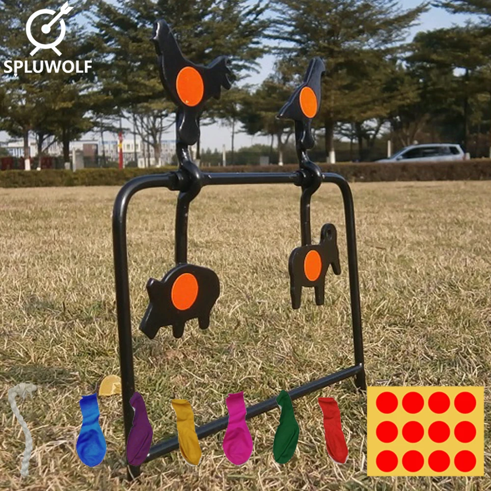 4 Animals Shooting Target Plates Tactical Hunting Airgun Plinking Target For Airsoft Paintball bb.177 Practise