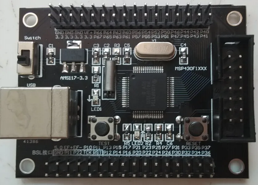 

MSP430F149 169 1611 1612 Minimum System Board Development Board and Strip Simulator Interface