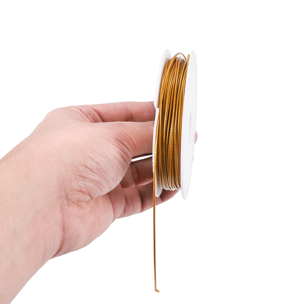 1 Roll/lots 0.3/0.45/0.5/0.6mm Tough Stainless steel Tiger Tail Beading Wire Fit Bracelet Necklace For Jewelry Making Finding